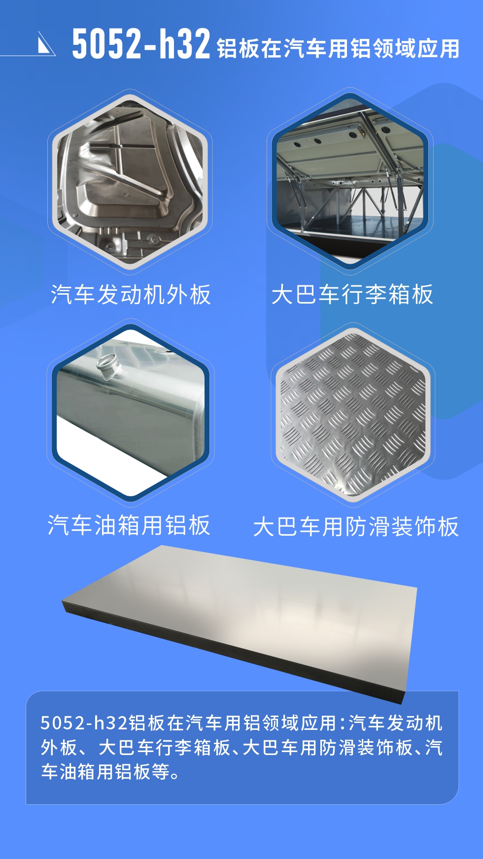 5052鋁合金厚板用途： 料倉(cāng)、法蘭料、GIS殼體、游艇、內(nèi)衣模/鞋模、儲(chǔ)氣筒、口罩機(jī)器、口罩機(jī)、精密機(jī)械加工等;